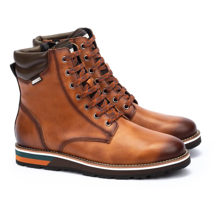 Men's Pikolinos PIRINEOS Ankle Boots Brown | NZ E37A109